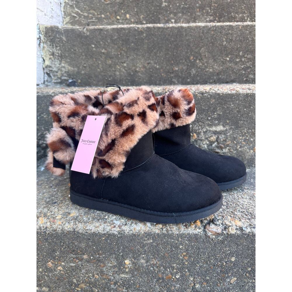 NWT Juicy by Juicy Couture Kenia Women's Faux Fur-Lined Ankle Boots Size 8